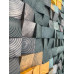 Mona Lisa Pixel Art – 3D Wooden Wall Panel – Handmade Mosaic Decor